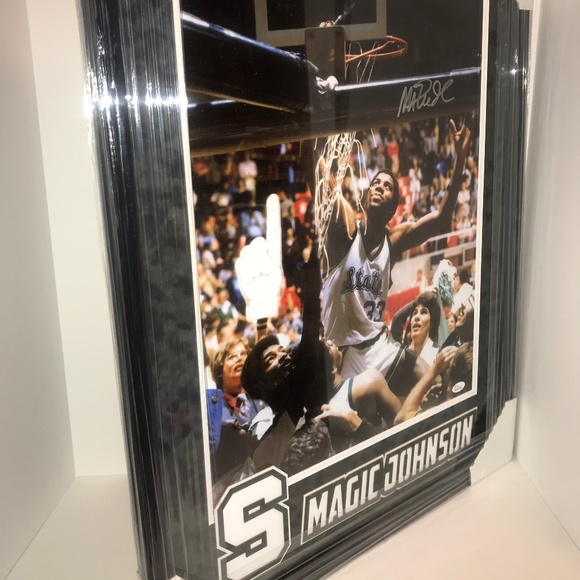Earvin “Magic” Johnson 1979 Michigan State MVP National Championship Autographed